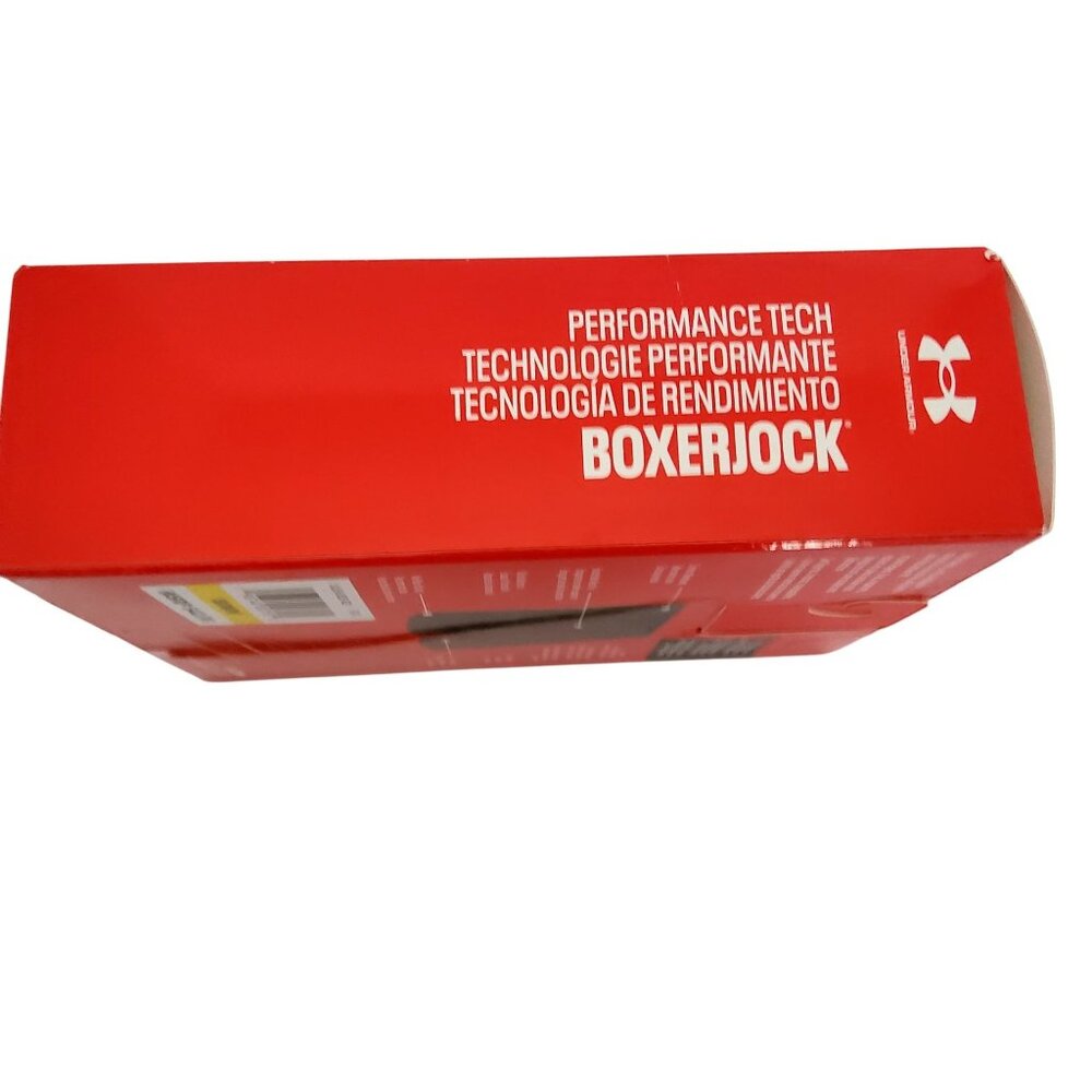 Under Armour Mens Performance Tech Boxerjock 3-Pack Red & Black Size Medium - Picture 4 of 5